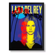 Quadro Decorat Poste Lana Del Rey Cantora Country A3
