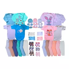 Kit 21 Pçs Maternidade Roupa De Bebê Menina E Menino