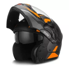 Capacete Escamoteável Captiva Stronger Faster Fosco Etceter Cor Laranja Tamanho Do Capacete 58