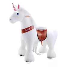 Unicornio Montable Blanco Mediano - Ponycycle