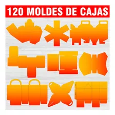 Kit X 120 Moldes De Cajas Editables + Papeles + Cliparts