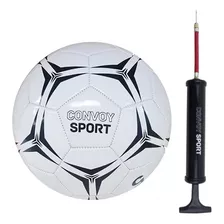 Bola De Futebol N° 5 Costurada Convoy Sports + Bomba De Ar