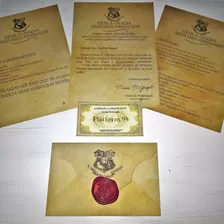 Carta Aceitação Hogwarts Premium Personalizada, Harry Potter