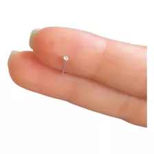 Piercing Nariz Ouro 18k Ponto De Luz Pedra Zircônia G Grande