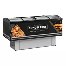 Balcao Refrigerado Ilha Plus Gesv190c Preto 127v Gelopar