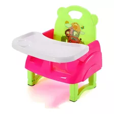 Silla De Bebé Para Comer Portátil Tipo Booster Metinca Rosado