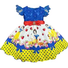 Vestido Tematico Luxo Branca De Neve