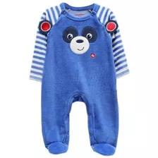 Pijama Plush Fisher Price 3d Oso Azul 18-24m Flaber