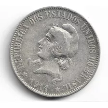 Moeda Prata .900 Brasil República 2000 Réis 1911 #2