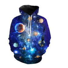 Universo Impreso 3d Cielo Estrellado Astronauta Sudaderas St