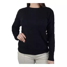 Blusa Feminina Facinelli By Mooncity Tricot Preta - 650970