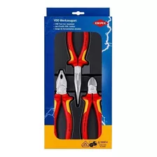 Juego De Alicates Aislados 1000v. 3 Pzs. (002012), Knipex