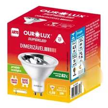 Lâmpada Led Ar 70 4.8w 127v Gu10 3.000k Dimerizável 4,8w 