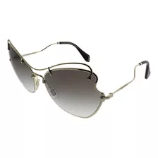 Miu Miu Miu Miu 0mu 56rs Zvn0a761 Gafas De Sol Doradas/negra