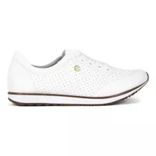 Tenis Branco Feminino Via Uno Casual Confortável Leve Macio