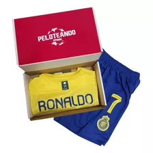 Conjunto Futbol Camiseta + Short Al Nassr Ronaldo Niños