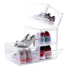 Caja Organizadora De Zapatos Set X2 Casatua Apilable Premium