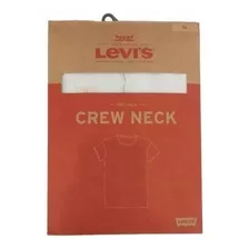 Kit 2 Camisetas Levis Masculino Pack Crew-branco/preto