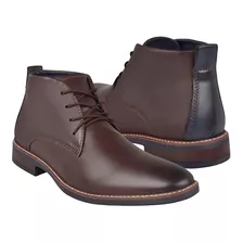 Botines Casuales Para Caballero Stylo 9h3321 Café Mno