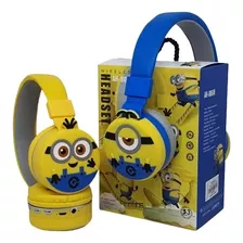 Audífonos Diadema Inalámbricos Bluetooth Minions Para Niños