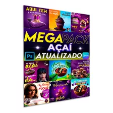 Pacote De 685 Artes Para Redes Sociais De Açaí +20 Brindes