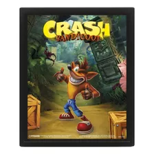 Juego Póster 3d Crash Bandicoot Game Over