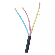 Cable Cordon Electrico 3x2,5 Mm, Rollo De 100 Metros, Negro