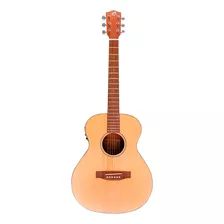 Guitarra Electroacustica Bamboo Ga-38-spruce-q Con Funda Material Del Diapasón Nogal Orientación De La Mano Diestro