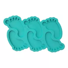 Molde Silicone Resina Paleta Mini Pés 6 Pezinhos 5 Cm 