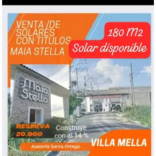 Solares En Venta Listo Para Construir Al Pagar El 14% 