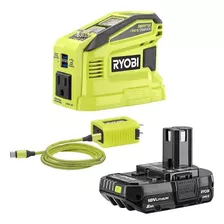 Inversor De Energía Inalámbrico Ryobi, 150w, 18v A 110-120v