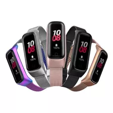 Pulseira Metal Aço Milanesa Para Galaxy Fit 2 Fit2 Sm-r220 Cor Preto