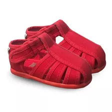 Sandalias Franciscanas De Lona Color Rojo Para Nenas Toot