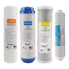 Kit Repuestos Osmosis Inversa 5 Etapas 100gpd Sin Membrana