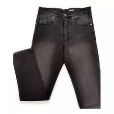 Jeans De Hombre Recto Elastizado. Gris Oscuro. 