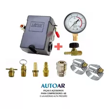  Pressostato E Conecções Compressor Média 100/140 Lbs 