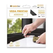 Veda Fresta 2 X 9mm Comfort Door Preto