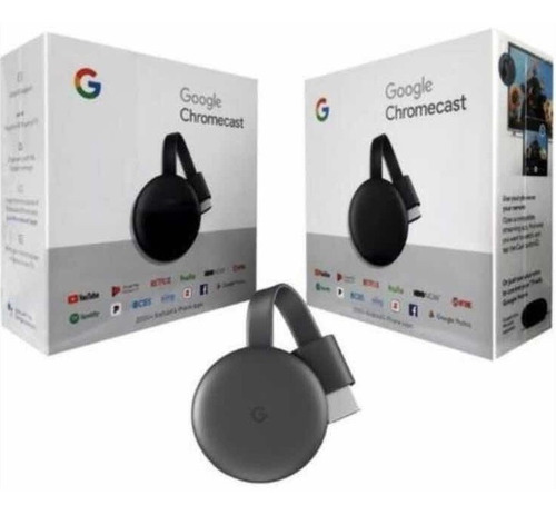 Google Chromecast 3 Full Hd Media Streaming Negro