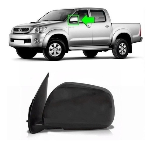 Espejo Izquierdo Toyota Hilux 2005/2015 Electrico / Negro Foto 2