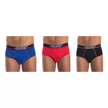 Pack 3 Slip Cotton Spandex Algodón Hombre Jockey Calzoncillo