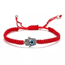 Pulsera Ojo Turco Mano De Fátima Hilo Rojo Amuleto 