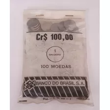 Moeda 1 Cruzeiro 1982 - 100 Pçs Em Saco Bancário Bco Brasil