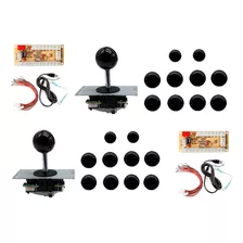 20 Botões 24/30mm + 2 Joystick Tipo Sanwa + Zero Delay C/ Nf