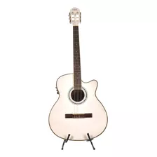 Violão Land Acustico Nylon Branco Ln-40e Wh