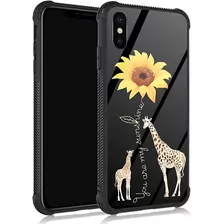 Zhegailian Funda Para I Xr Jirafa Giraffe Giraffe Sunflower.