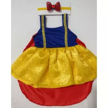 Fantasia Da Branca De Neve Com Capa,recem Nascido,pré Maturo