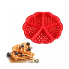 Molde De Silicona Waffle 5 Corazon Corazones Flor Hot Cake