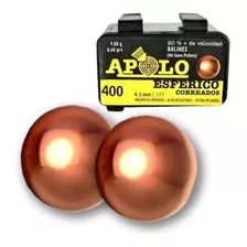 Chumbos Apolo Esfericos Cobreados 5.5mm X 200un Tiro Caza