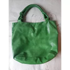 Cartera Verde De Cuero 