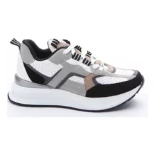 Zapatilla Urbana Gerona Savage Mujer Multi Blanco Negro Gris